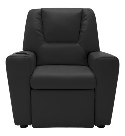 Fauteuil inclinable enfants Similicuir Noir