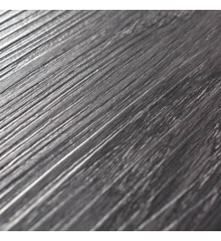 Planche de plancher PVC autoadhésif 5,02 m² 2 mm Noir et blanc