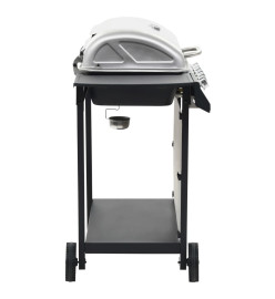 Barbecue au gaz avec 6 zones de cuisson Inox Argenté