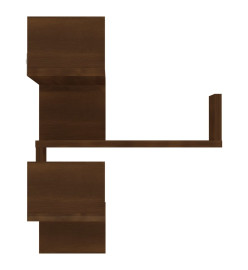 Étagère d'angle murale Chêne marron 40x40x50 cm Bois ingénierie