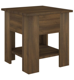 Table basse Chêne marron 40x40x42 cm Bois d'ingénierie