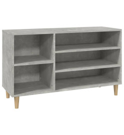 Armoire à chaussures Gris béton 102x36x60 cm Bois d'ingénierie