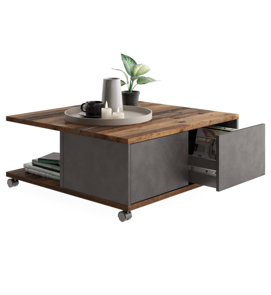 FMD Table basse mobile Style ancien