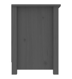 Meuble TV Gris 103x36,5x52 cm Bois de pin massif