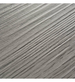 Planche de plancher PVC autoadhésif 5,21 m² 2 mm Gris foncé