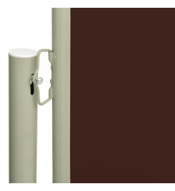 Auvent latéral rétractable de patio 140x300 cm Marron