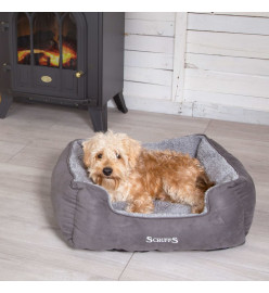 Scruffs Lit à boîte pour chien Cosy Gris S