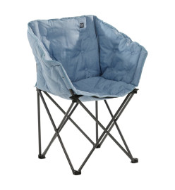 Travellife Chaise de camping compacte pliable Lago Cross ondulée bleu