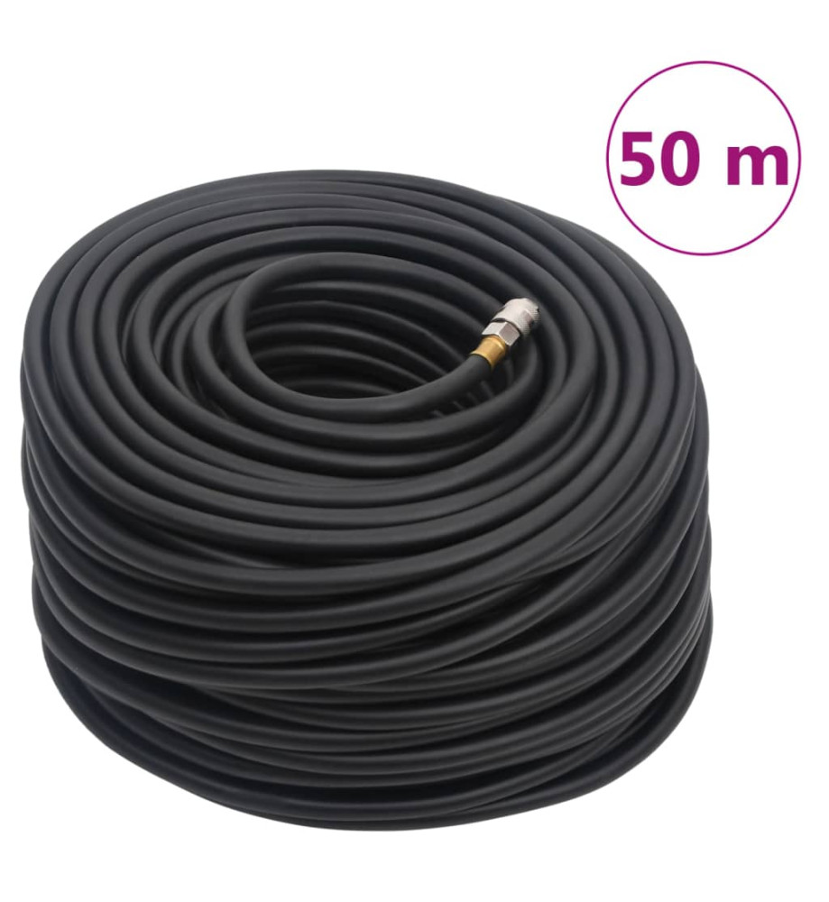 Tuyau d'air hybride noir 0,6" 50 m caoutchouc et PVC