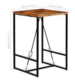 Table de bar Bois recyclé solide 70 x 70 x 106 cm