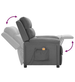 Fauteuil de massage Gris clair Tissu