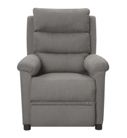 Fauteuil électrique de massage Gris clair Tissu