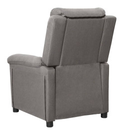 Fauteuil électrique de massage Gris clair Tissu