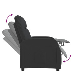 Fauteuil inclinable Noir Tissu