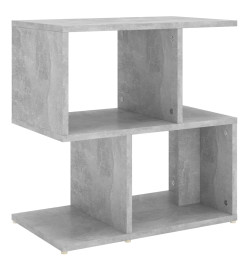 Table de chevet Gris béton 50x30x51,5 cm Aggloméré