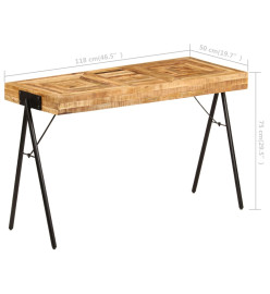 Table à écrire Bois de manguier massif 118 x 50 x 75 cm