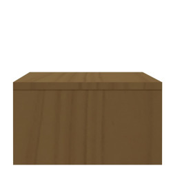 Support de moniteur Marron miel 100x27x15 cm Bois de pin solide