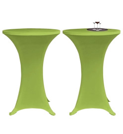 Housses de table extensible 4 pcs 70 cm Vert