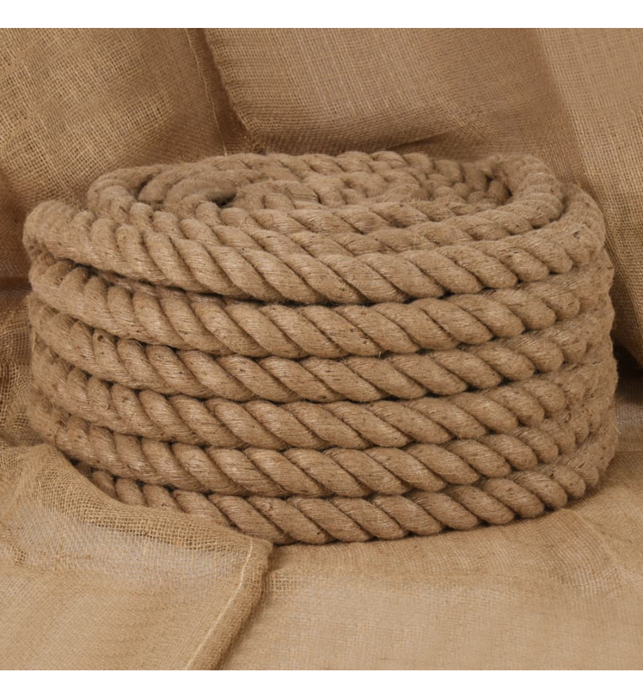 Corde de jute 5 m de long 50 mm d'épaisseur