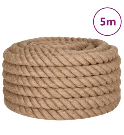 Corde de jute 5 m de long 50 mm d'épaisseur