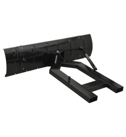 Chasse-neige pour chariot élévateur 150x38 cm Noir