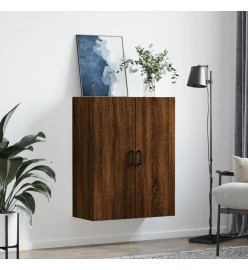 Armoire murale chêne marron 69,5x34x90 cm