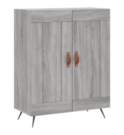 Buffet haut Sonoma gris 69,5x34x180 cm Bois d'ingénierie