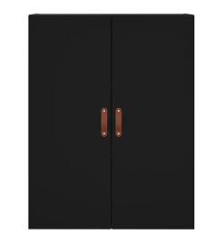 Armoires murales 2 pcs noir 69,5x34x90 cm