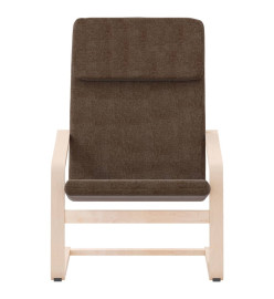 Chaise de relaxation Marron foncé Tissu