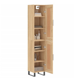 Buffet haut Chêne sonoma 34,5x34x180 cm Bois d'ingénierie