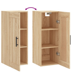 Armoire murale chêne sonoma 34,5x34x90 cm bois d'ingénierie