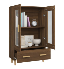 Buffet Chêne marron 70x31x115 cm Bois d'ingénierie