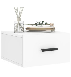 Tables de chevet murales 2 pcs blanc 35x35x20 cm