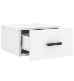 Tables de chevet murales 2 pcs blanc 35x35x20 cm