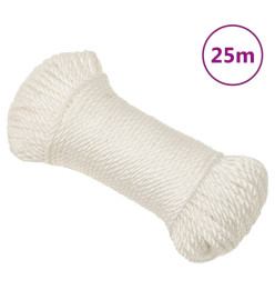 Corde de travail Blanc 3 mm 25 m polypropylène