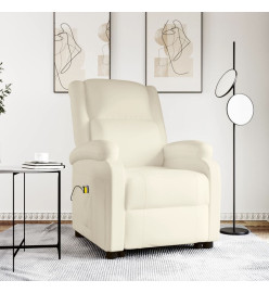 Fauteuil de massage Crème Similicuir