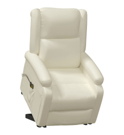 Fauteuil de massage Crème Similicuir