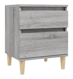 Tables de chevet 2 pcs Sonoma gris 40x35x50 cm