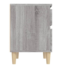 Tables de chevet 2 pcs Sonoma gris 40x35x50 cm