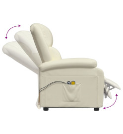 Fauteuil de massage Crème Similicuir