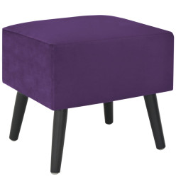 Table de chevet Violet foncé 40x35x40 cm Velours