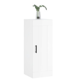 Armoire murale blanc brillant 34,5x34x90 cm bois d'ingénierie