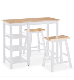 Ensemble de bar 3 pcs MDF Blanc