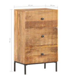 Buffet 45x30x75 cm Bois de manguier massif