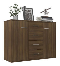 Buffet Chêne marron 88x30x65 cm Bois d'ingénierie