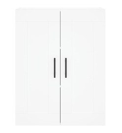 Armoires murales 2 pcs blanc bois d'ingénierie