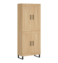 Buffet haut Chêne sonoma 69,5x34x180 cm Bois d'ingénierie