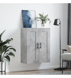 Armoire murale gris béton 69,5x34x90 cm bois d'ingénierie