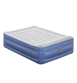 Bestway Matelas pneumatique Tritech 2 places 203x152x56cm bleu et gris