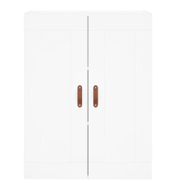 Armoires murales 2 pcs blanc bois d'ingénierie